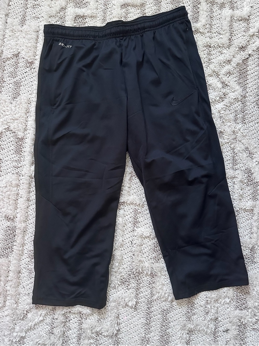 Nike Black Dri-FIT 3/4 Athletic Pants